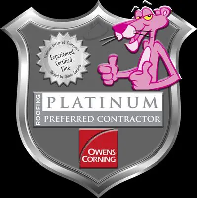 Owens Corning Roofing Platinum Preferred Contractor badge